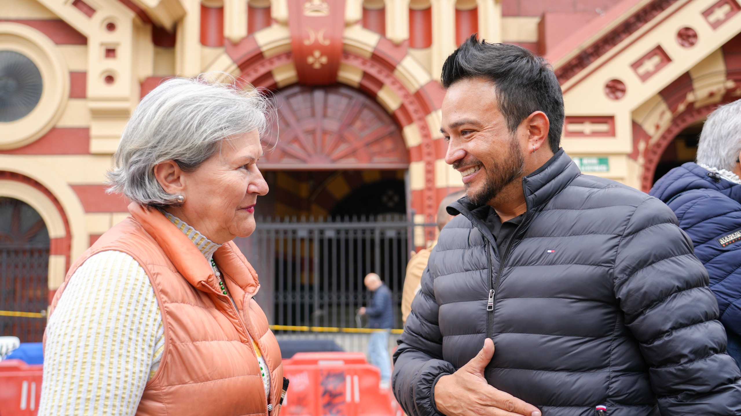 Diverse group of people smiling